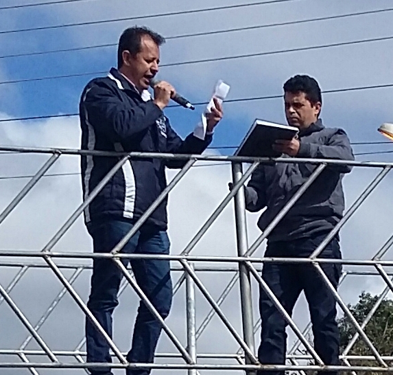 Gilmar Presidente SINDIMONT e Ronildo Vice presidente SINDIMONT