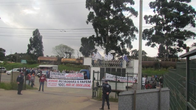 Sindimont realiza Manifestação com passeata na PV 5 Repar 