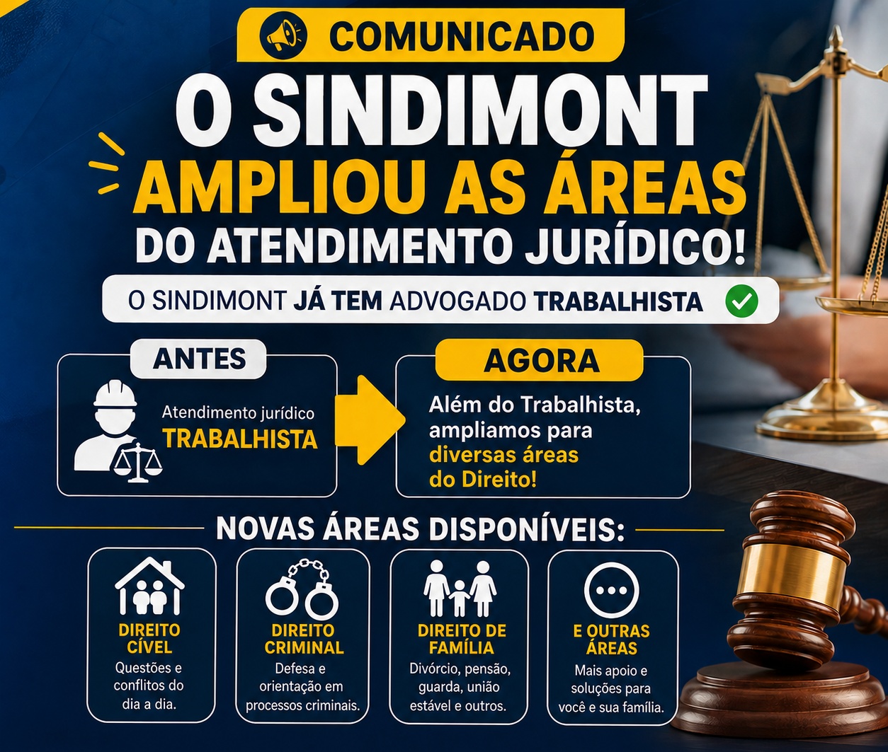 NOVIDADE PARA OS TRABALHADORES! 