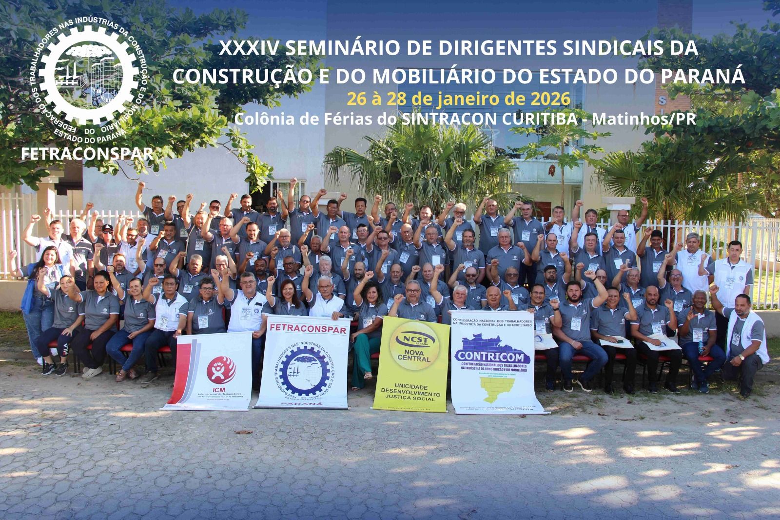 SINDIMONT PARTICIPA DO XXXIV SEMINÁRIO DA FETRACONSPAR